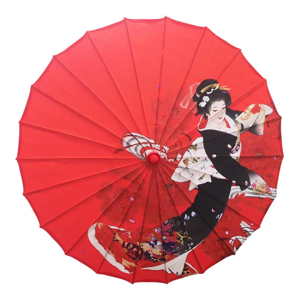 Chinese Style Oiled Paper Umbrella Crafts Wedding Bridal Umbrella for Costume Village Scenery Stage Props Wedding Cosplay