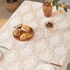 Light Luxury Pastoral White Lace Tablecloth Embroidered Cloth Round Table Square Table Rectangular Tablecloth Table Cloth