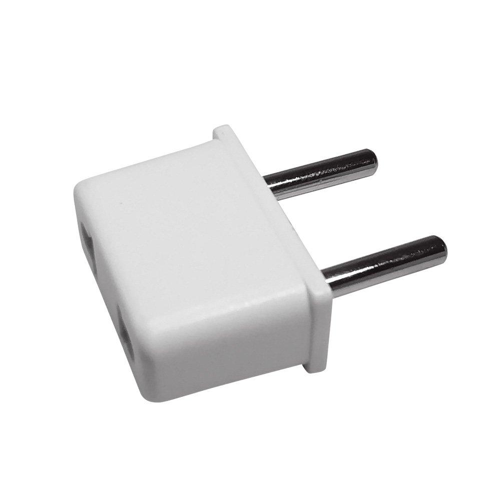 European Outlet Conversion Adapter for Overseas Travel Power Conversion Plug C Type Set of 4 (White)