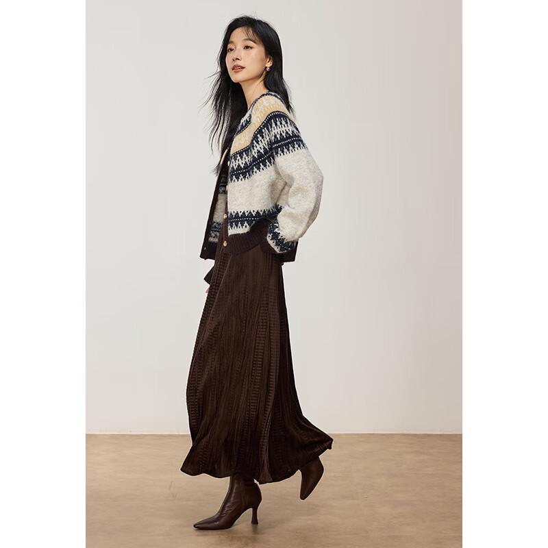 VICTORIA&VERA Pulover tricotat jacquard Fair Isle pentru femei