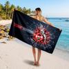 FC Köln Individuelles Strandtuch, Personalisierter Namens-Textdruck, Fußball-Logo Weiches Schnelltrocknendes Handtuch Urlaubsgeschenk