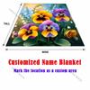 Pansies and lilies of the valley Print Blanket Warm Soft Fluffy Kids and Adults Sofa Bed Throw Blanket for Home Travel Camping