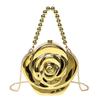 2025 Luxury Women Acrylic 3D Rose Flower Evening Bag Brand Pearl Handle Bridal Banquet Clutch Bag Wedding Handbags Crossbody Bag