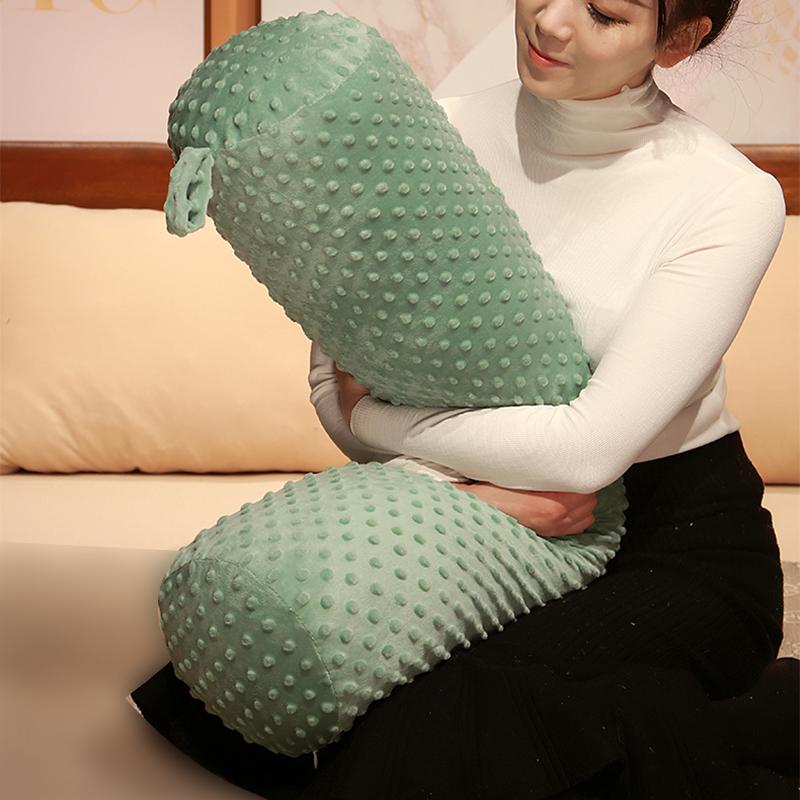 No Filling Long Pillow Case Bean Velvet Pillow Cover Cervical Roll Bed Headrest Side Sleeping Cylinder Pillowcase