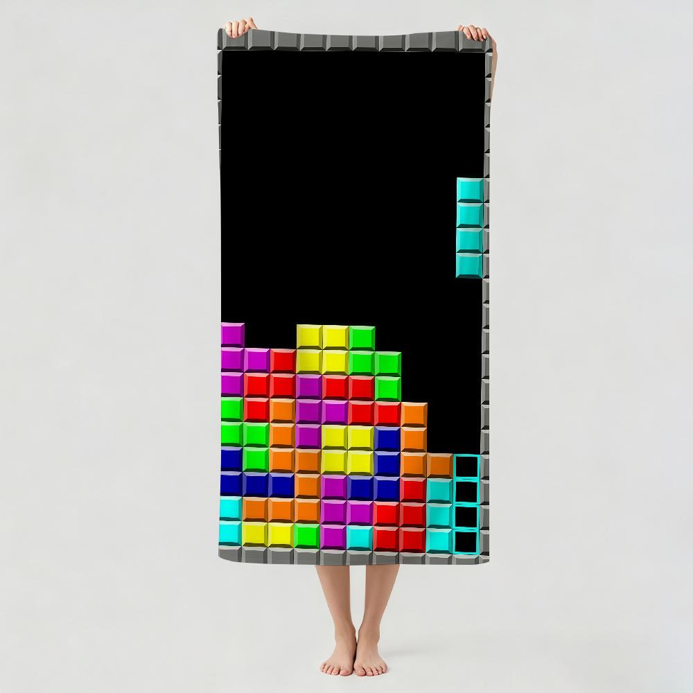 Atrategy game T-TETRIS Towel Drying Bath Towel Applicable To Light Swimming Camping Yoga Beach Out