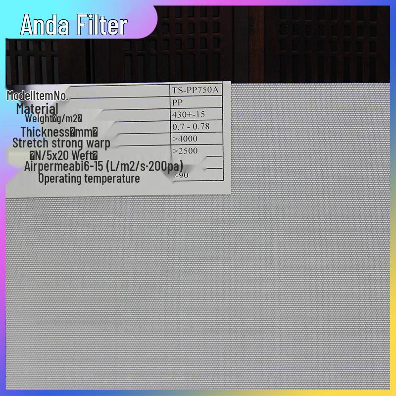 Polypropylene Filter Cloth 750A/750B/750AB for Industrial and Wastewater Applications