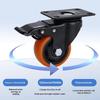 1.5 Inch Swivel Castor Wheels 2/4Pcs Shock Absorbent Rubber Brake for Trolley Indoor Furniture