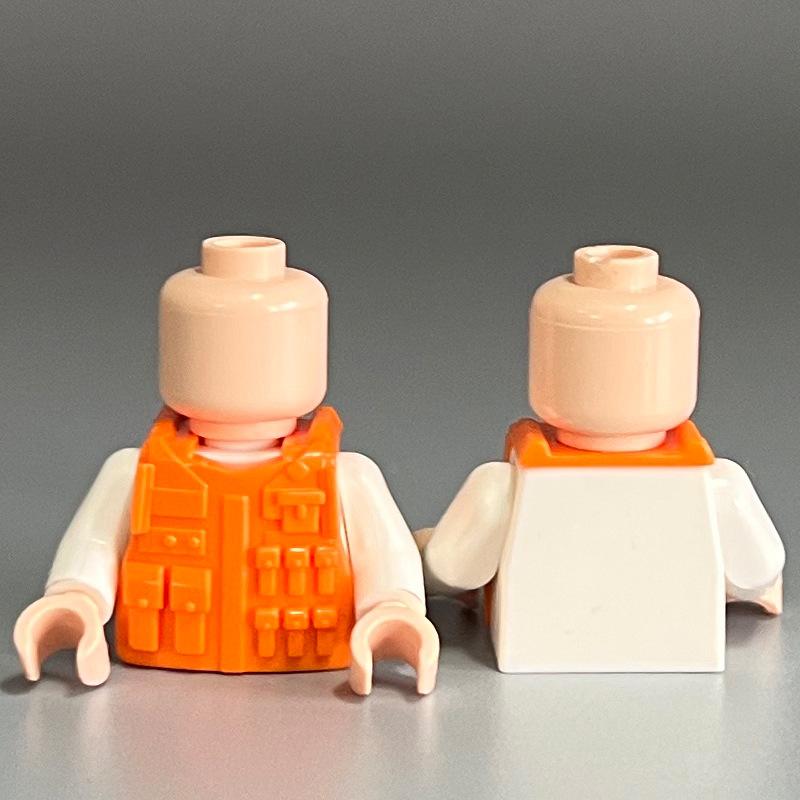 Compatible Building Block Miniature Body Armor Combat Single Vest Small Particle Building Block Accessories Toy Diy Assembly