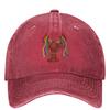 Mardi Gras Crawfish And Beads Washed Baseball Cap Fashion Hip Hop Dad Hats Spring Women Unisex Outdoor Sport Designer Baseball Caps