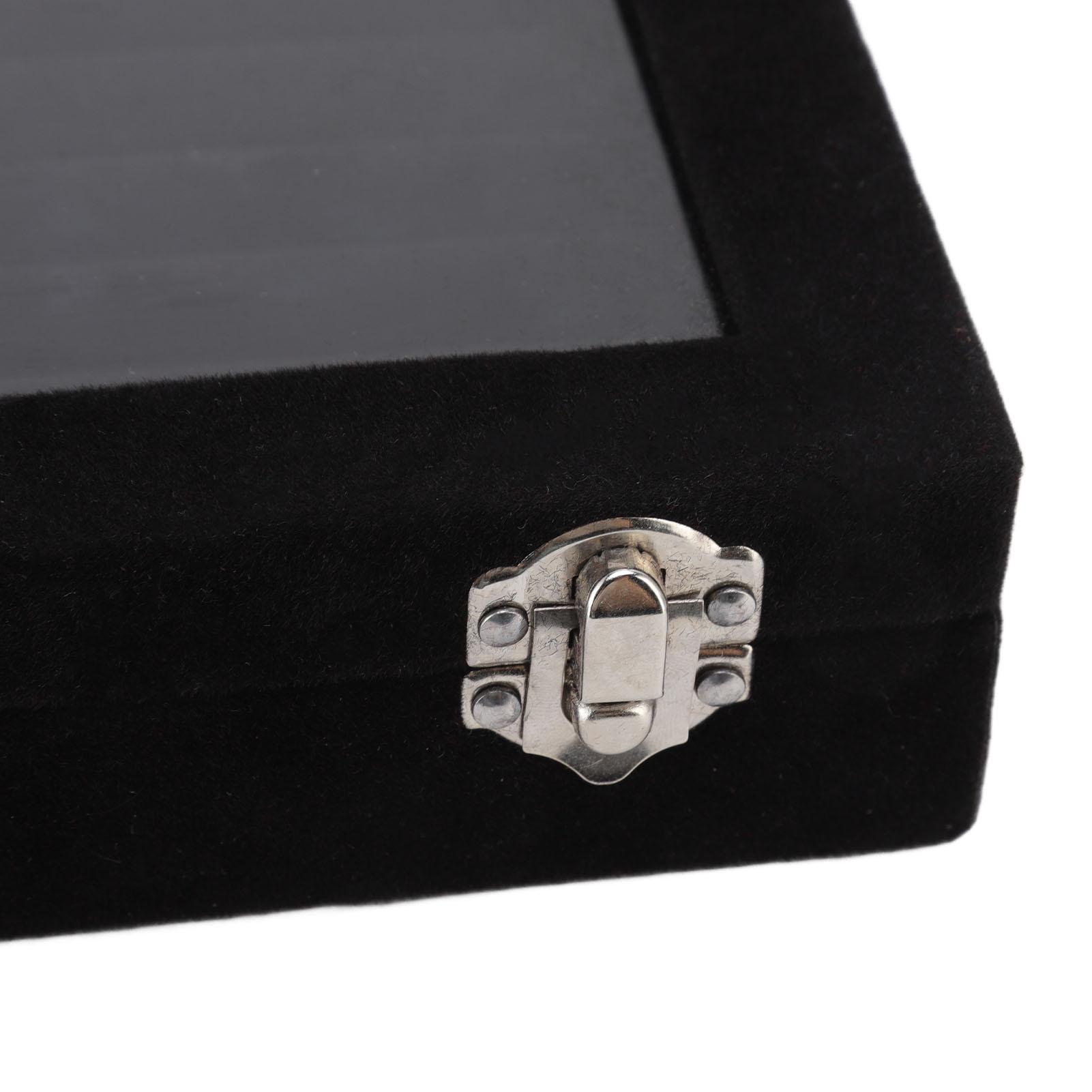 Sieraden Displaydoos 7 Vakjes     Opberg Display Case met Transparant Deksel voor   Sieraden Oorbellen Ketting