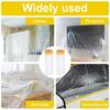 2Rolls Pre-Taped Masking Film,Tape and Drape,Automotive Painters Masking Tape Film,Plastic Sheeting Cover for Appliance