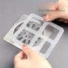 10pcs Bathroom Hair Filter Hair Screen Toilet Sewer Filter Kitchen Anti-clogging Anti-insect Self-adhesive Floor Drain Sticker.