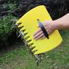 Leaf Scoops Hand Rakes for Picking Up Leaves Grass Clippings & Garbage Yellow
