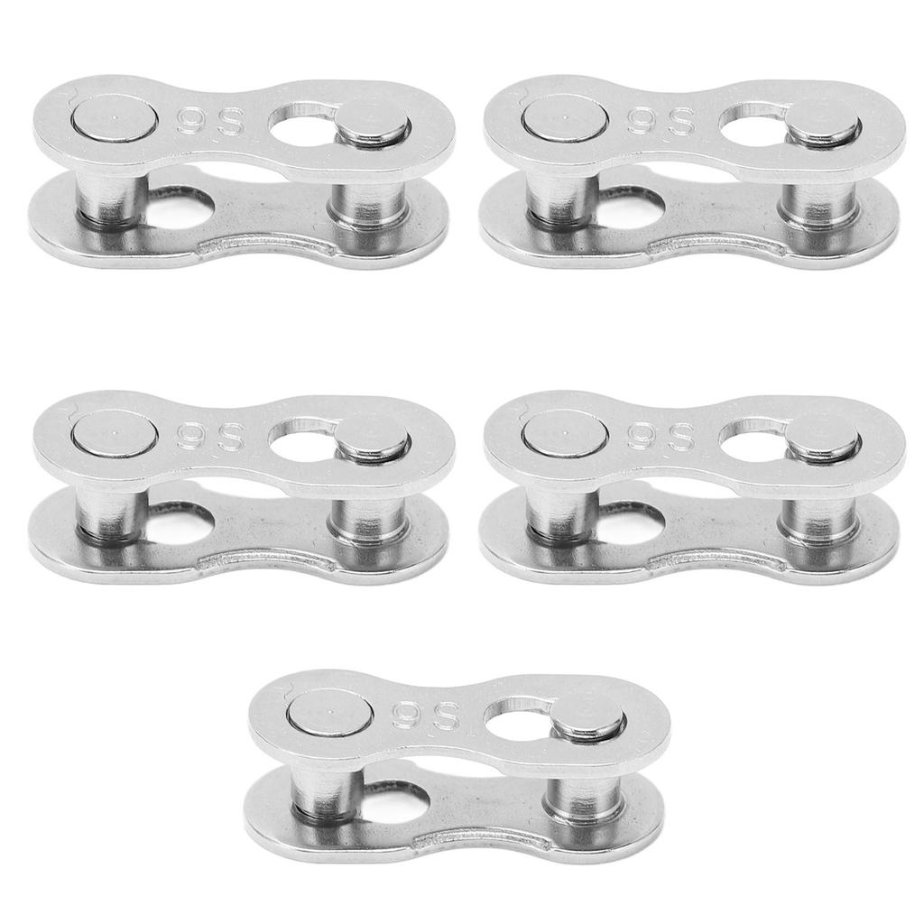 5pairs Bicycle Missing Link Rustproof Steel Quick Release Link Corrosion Resistant Easy