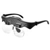USB Rechargeable Head Mounted Magnifier for Reading Crafting Repairs with Adjustable Magnification and Hands Operation