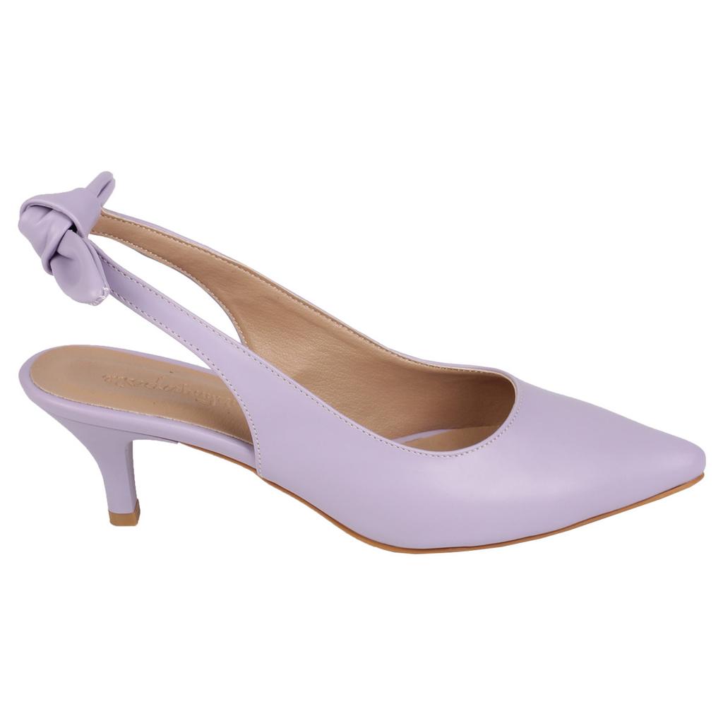 Buy Lilac Back Bow Heeled Stiletto 