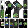 Funny Sad Frog Pepe Casing Phone Cover for Samsung Galaxy A05 A06 A14 A50 A51 A52 A12 A13 A23 A70 A07 A25 A26 M53 A56 Soft Case