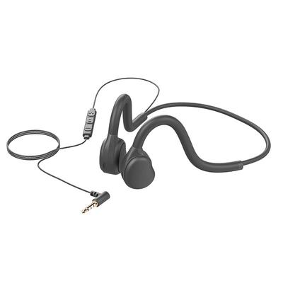 Wired Earphones with Volume Easy Clear for Meetings Open-Ear 3.5mm Socket, Microphone, Over-Ear Design, Non-Blocking Earbuds, Control, Listening,