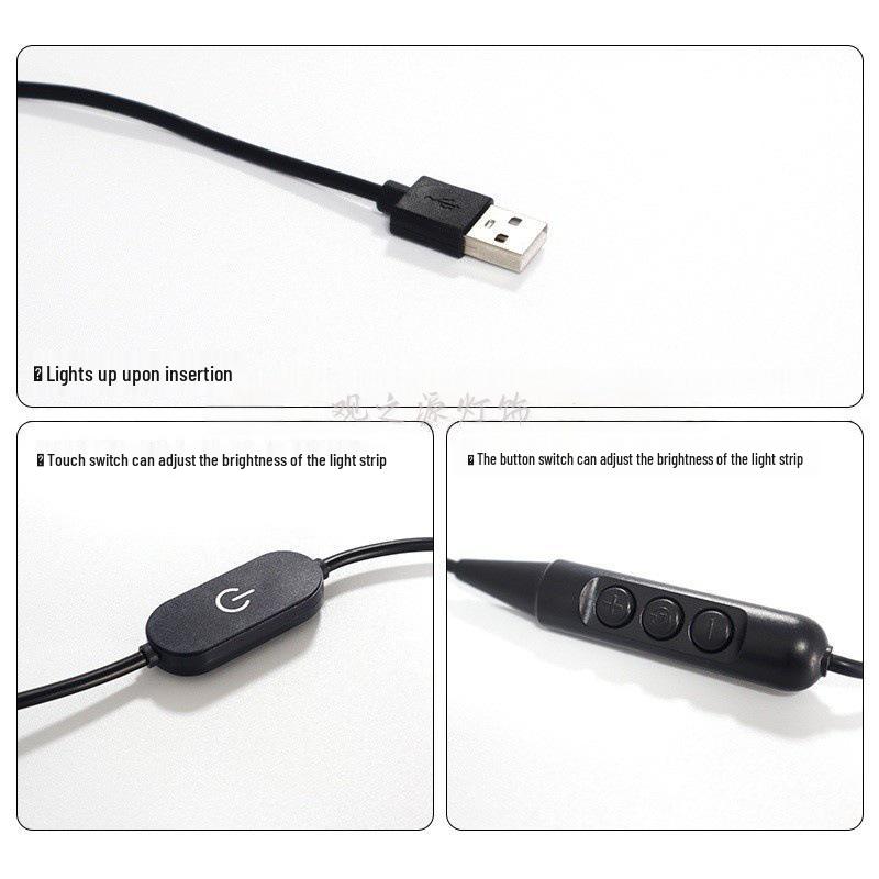5V USB COB LED Strip Light: High CRI, Low Voltage, Self-Adhesive, Dimmable for Wardrobe and Shelf Lighting.