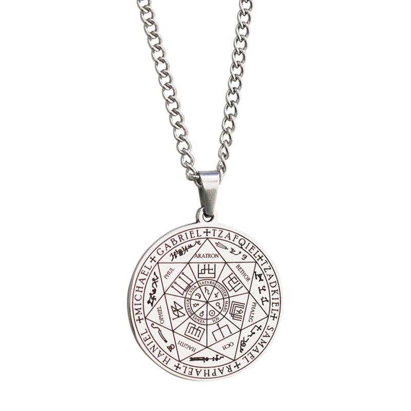 Herren Metatron Würfel Sieben Erzengel Anhänger Heilige Geometrie Siegel Salomons Anhänger Tetragrammaton Engel