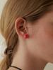 Love Me Monster Satin Rose Earrings