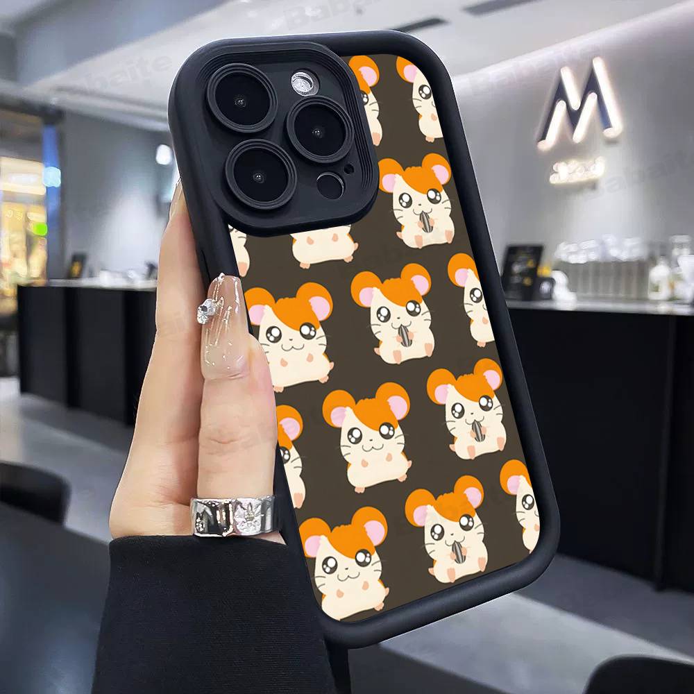 

Hamtaro Cute Hamster Kawaii Lovely Phone Case For IPhone 11 12 13 16 15 17 14 Pro Max Soft Funda Silicone Cover iPhone 11 pro