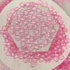10mm Smooth Acrylic Red Hearts Valentine's Day Wedding Decoration DIY Accessories