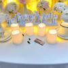 -Flameless LED Candles, Remote Control, Battery Operated, Home Decoration, Cylindrical Night Light, Timed, Sleep Candle Lamp