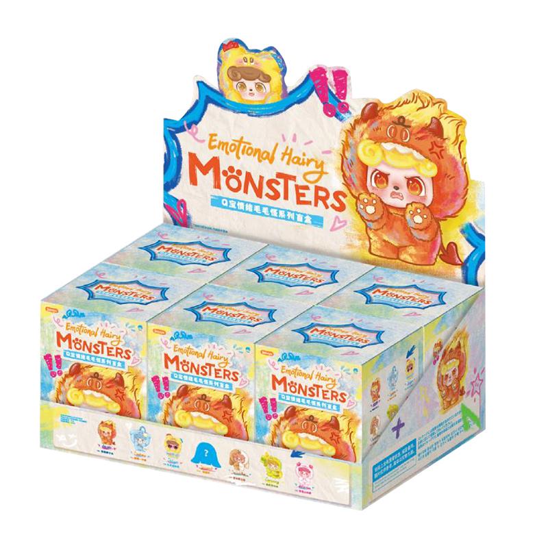 Pingente Caixa Surpresa Pelúcia Monstro Q Baby Musical Maré Alta e Baixa - Edição Oculta Boneca Desenho Animado Presente