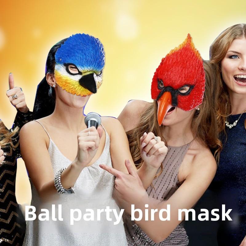 Maschera Testa di Uccello Costume Cosplay Accessorio Con Materiale Espanso Per Carnevale Spettacoli Teatrali