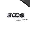 3D-Styling Für RCZ 407 408 508 2008 3008 4008 5008 107 WMBD6 Metall-Emblem Auto-Buchstaben Heckklappen-Aufkleber Abzeichen Auto-Zubehör