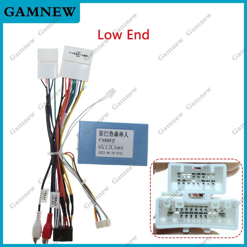 Car Wiring Harness Adapter Canbus Box Decoder Android Power Cable For Subaru Forester XV WRX 2012-2017 Full Set Low XBS