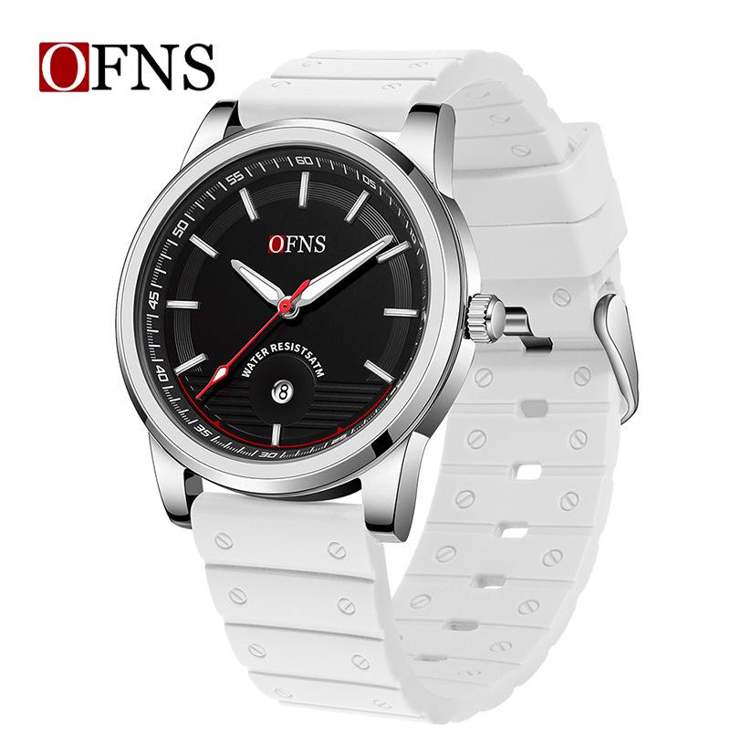 Oufanni Men s Fashionable Waterproof Luminous Quartz Watch - Large Dial & Single Calendar