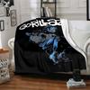 1pc Gorillaz, Cartoon Throw Blanket Soft Flannel, Cozy All Season Polyester Perfect for Home, Office