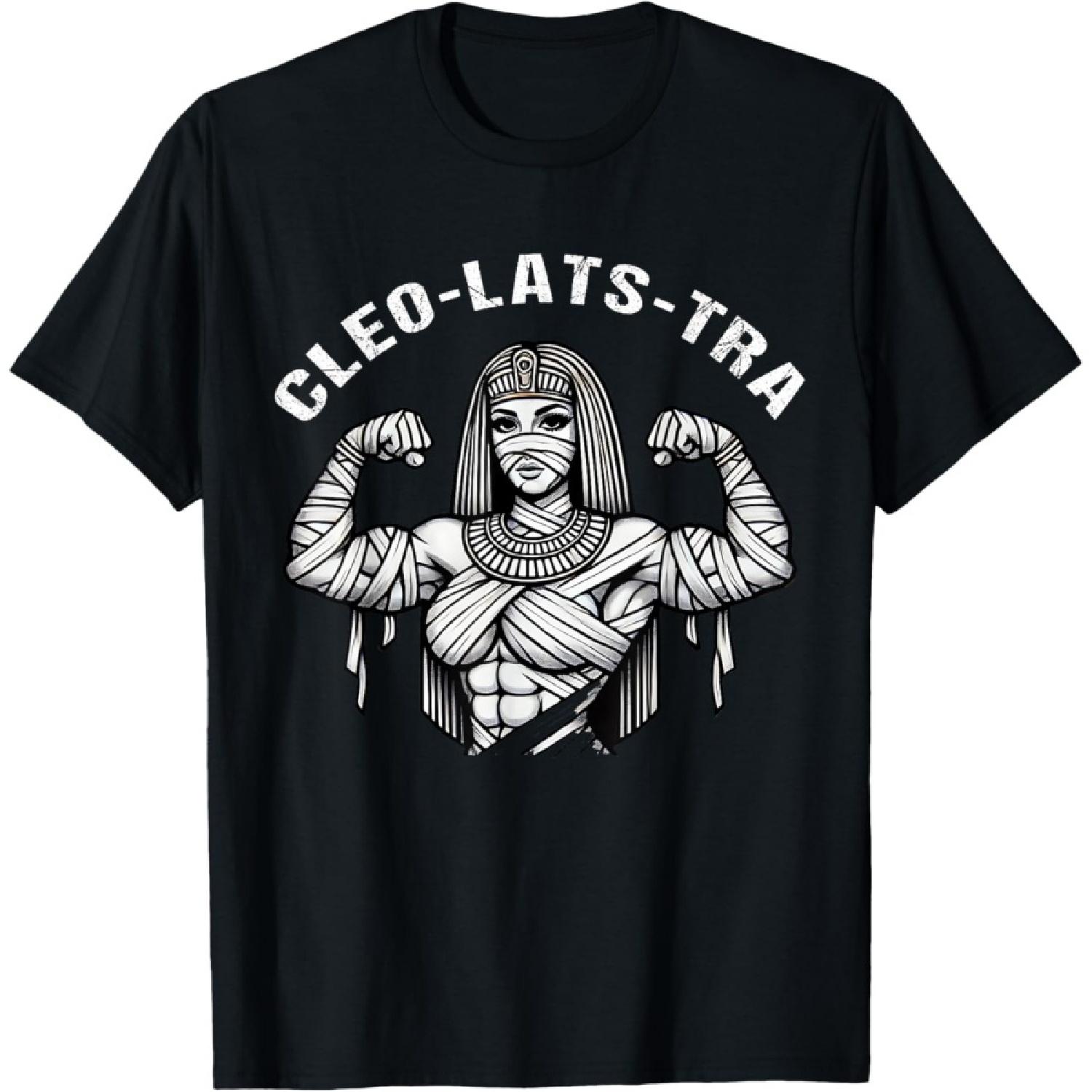 

Cleopatra Pun Funny Bodybuilding and Weightlifting T-Shirt XXXXXL чорний