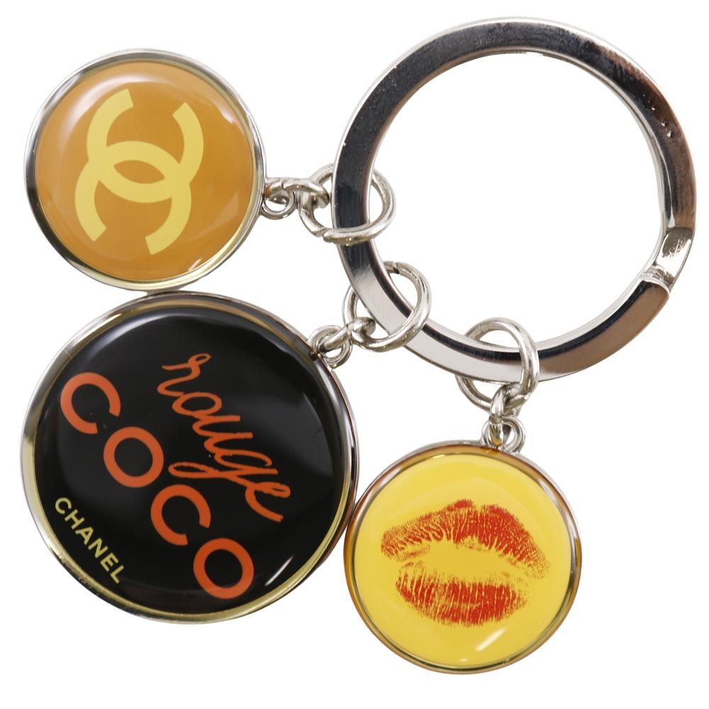 

CHANEL Rouge Coco key ring COCO Mark novelty metallic Women Used