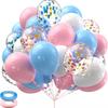 30-Piece Colorful Metal Sequin Balloon Set for Birthday Parties and Ceremonies