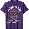 Vintage ADHD&D Roll for Concentration DnD Men Women T-Shirt RPGs Gamer Graphic Outfit Funny Saying Tee Short Sleeve Blouses Gift