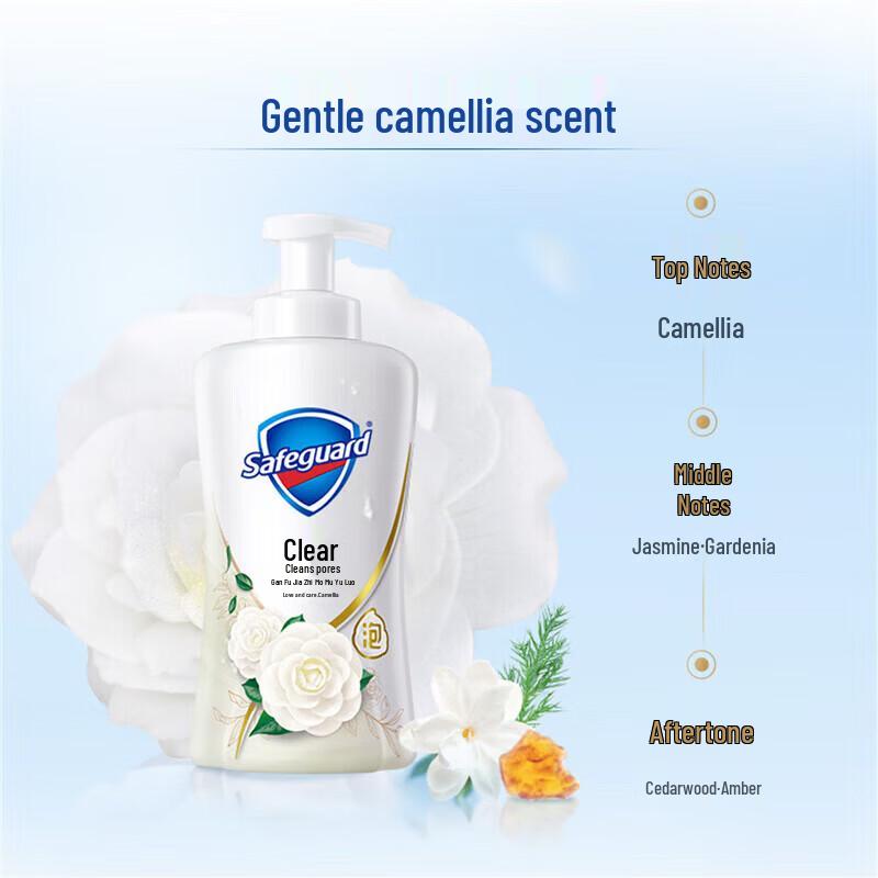 Safeguard Camellia Scent Foam Body Wash