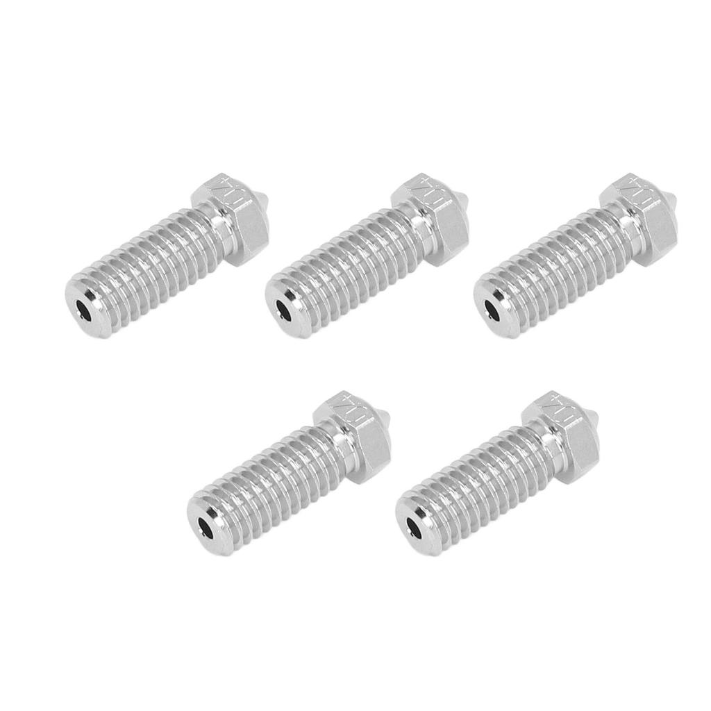 5Pcs 3D Printer Nozzles Set Cr Zr Cu 0.4mm 1.75mm Copper Tip Nozzle for QIDI X Maximum3 X Smart3 X P