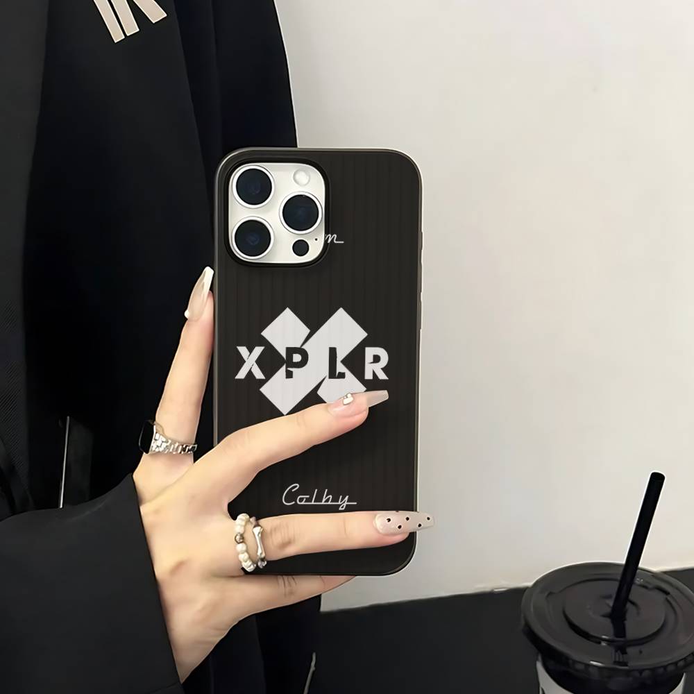 S-Sam And Colby XPLR Corrugated Pattern For IPhone 17 16 15 14 13 12 11 16 Pro Max Plus Pro Non-slip Phone Cover