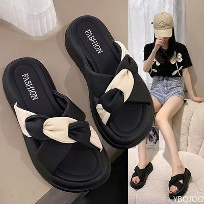 Fashion 2025 Summer New Slippers Outdoor Casual Soft Soled Shoes Women's Comfort Beach Shoes Thick Soled Slippers Fashion Ladies Zapatos