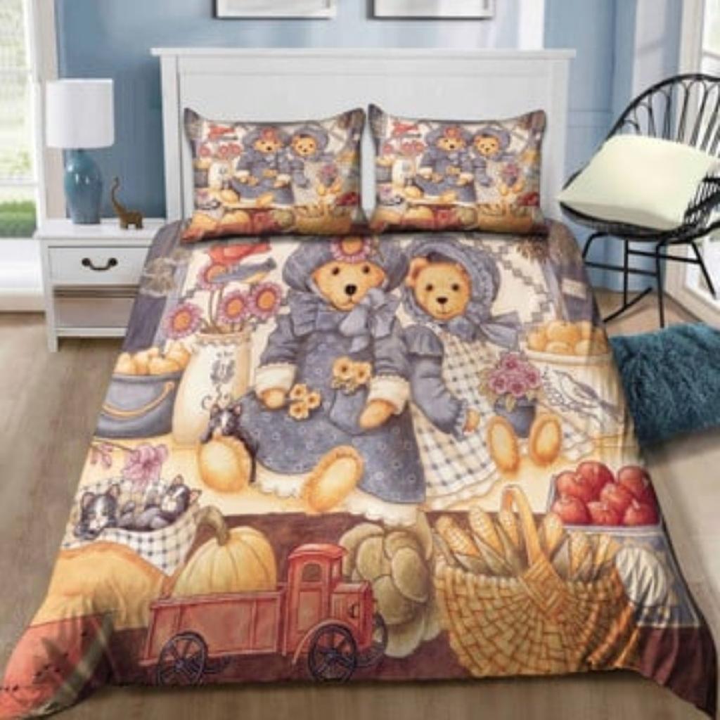Tmarc Tee Red and Blue Dragons Comforter Duvet Cover Set Bedding Cover Suit