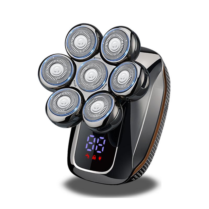 New Electric Bald Head Shaver - 7-Head Razor & Hair Clipper for Men