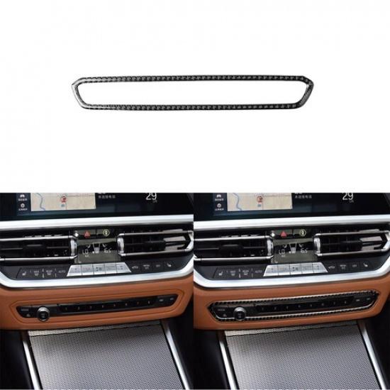 Carbon Fiber Console CD Radio Switch Button Cover For BMW 3 Series G20 G28 19-20