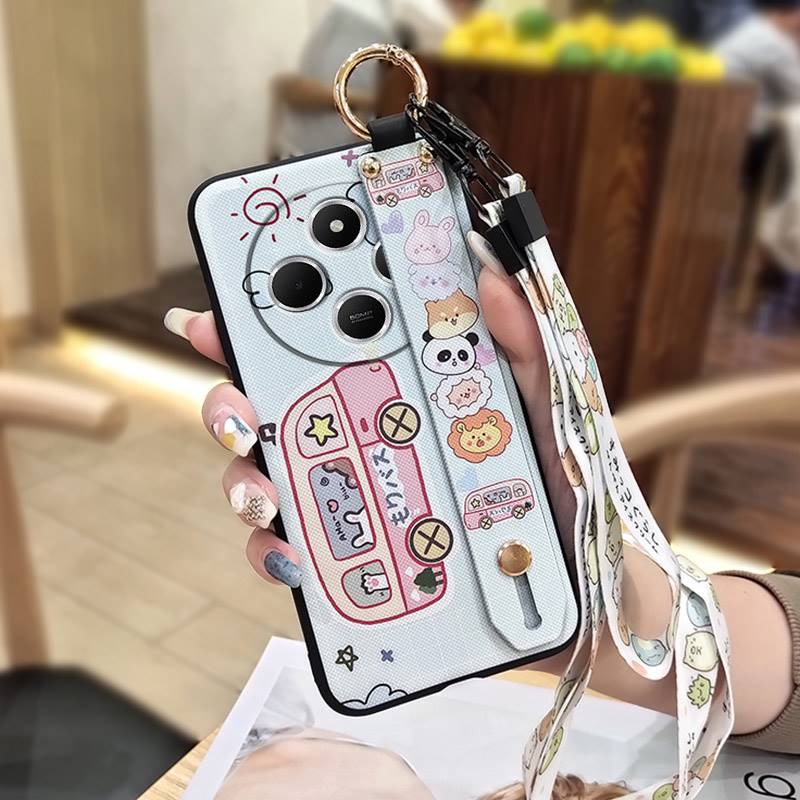 Protective Anti-dust Phone Case For Redmi A4 5G Back Cover Shockproof Waterproof Cartoon Silicone Durable Ring Kickstand