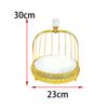 Bird Cage Cake Dessert Stand Decorative Serving Tray Metal Portable Cupcake Stand for Wedding Party Birthday Afternoon Decor