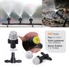30-10m 60W Self-priming Pump Kit Misting Cooling System 1/4" 4/7mm Adjustable Nozzle Atomizer Sprayer Garden Irrigation Watering