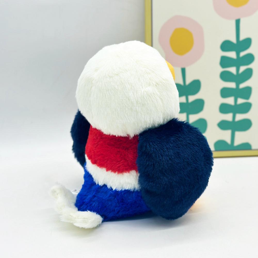 24cm Eagle Plush Toy-Patriotic American Flag Colors  Soft Stuffed Bald Eagle Gift for US Fans Kids 4th of July Decor Red White