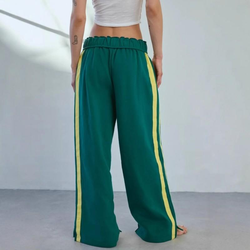 Womens Loose Jogger Pants Casual Drawstring Elastic Waist Long Trousers With Pockets